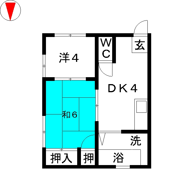 小林アパートパートIIの間取り