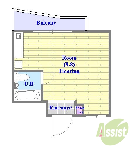 神戸市須磨区月見山本町のマンションの間取り