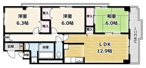 ラポート小林の間取り