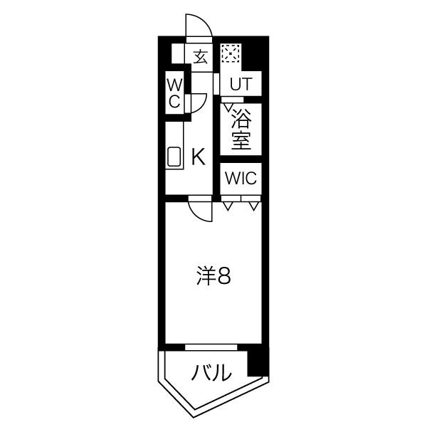 名古屋市港区名港のマンションの間取り