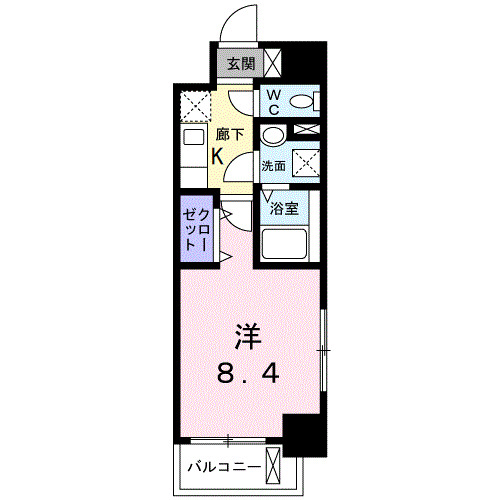 ルーカス　武之橋の間取り