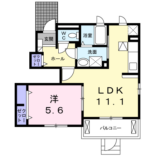 フラワー高横須賀の間取り