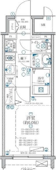 ディアレイシャス矢場町の間取り