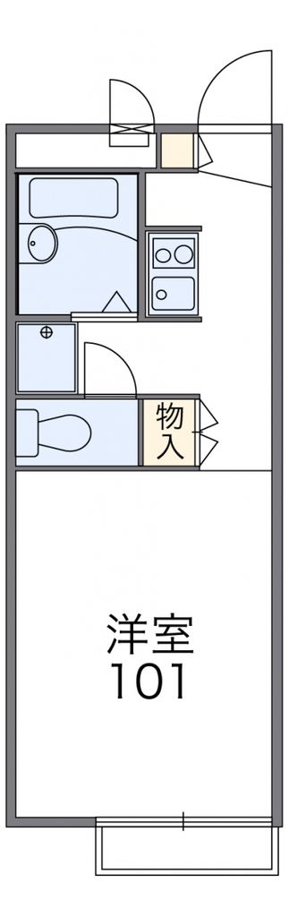 市川市東菅野のアパートの間取り