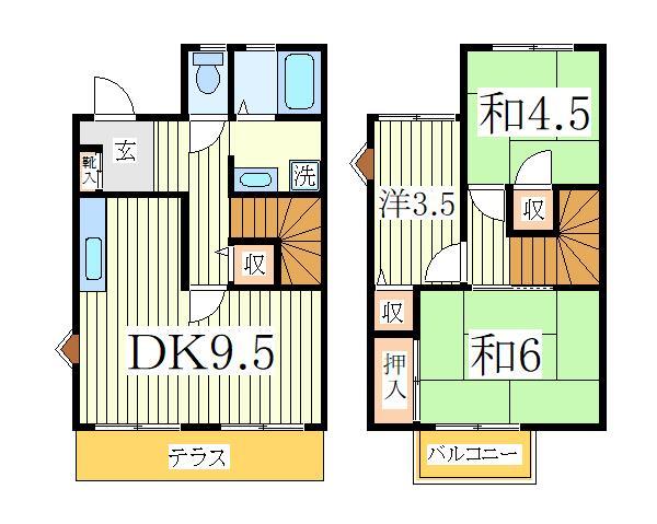 カーサアルカンシェル　２号棟の間取り