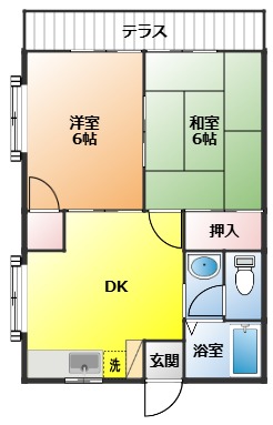 秋本ハイツの間取り