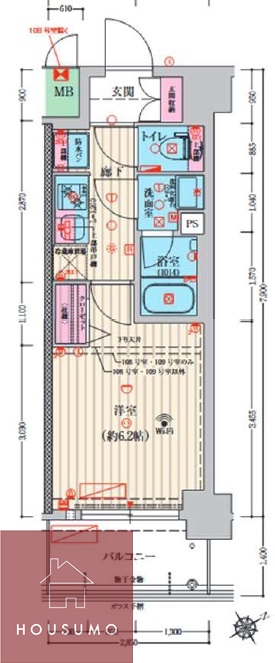 ファーストフィオーレ江坂ガーデンの間取り