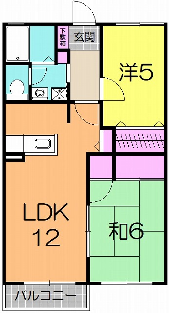 グリーンヴィラＡの間取り