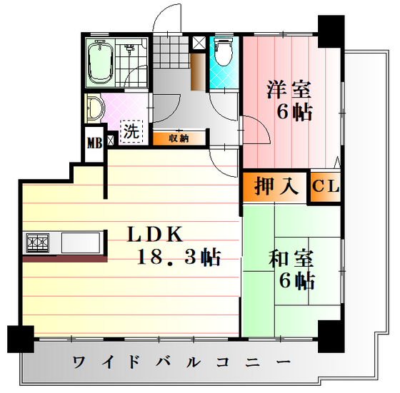 アーバンライフ大町の間取り