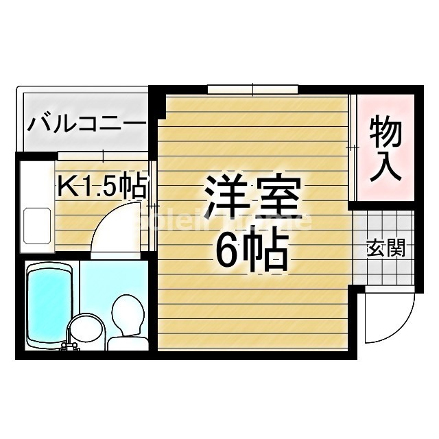 堺市堺区新在家町東のマンションの間取り