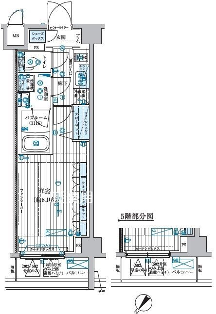 ブライズ中野南台の間取り