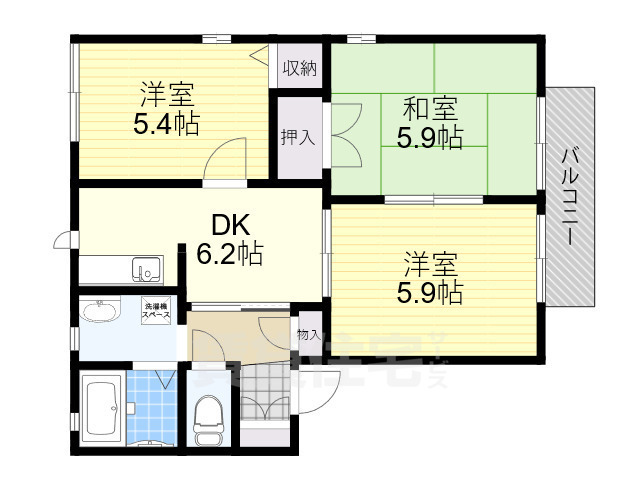 ファミール光B棟の間取り