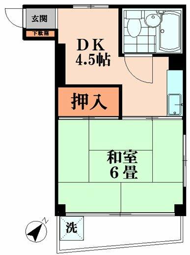 【大田区上池台のマンションの間取り】