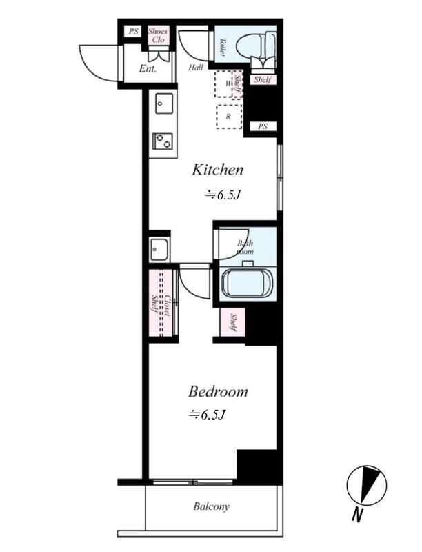 B CITY APARTMENT SHINAGAWA WESTの間取り