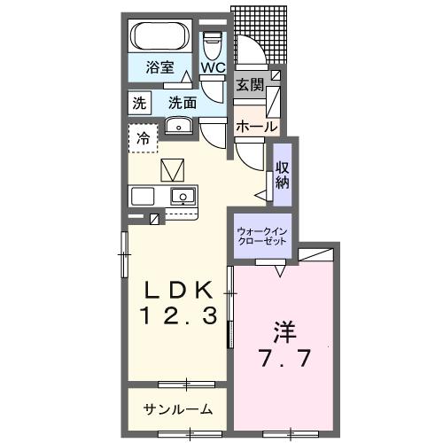 ルミエール取手の間取り