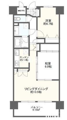 モナーク立川の間取り