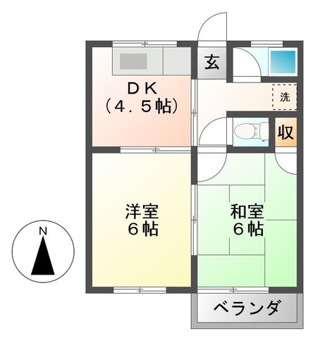 浅野アパートの間取り