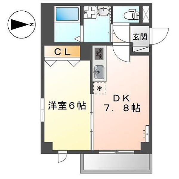 川崎市川崎区浅田のマンションの間取り