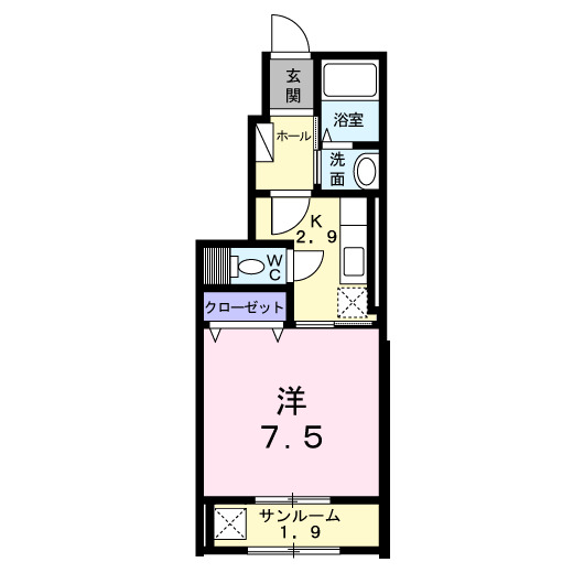 ラ　ミア　カーサの間取り