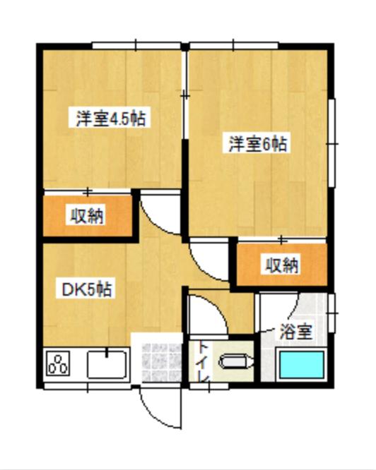 モンステラ鴨川の間取り