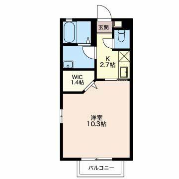 鈴鹿市中江島町のアパートの間取り