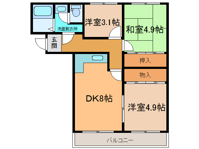 ルモンドの間取り