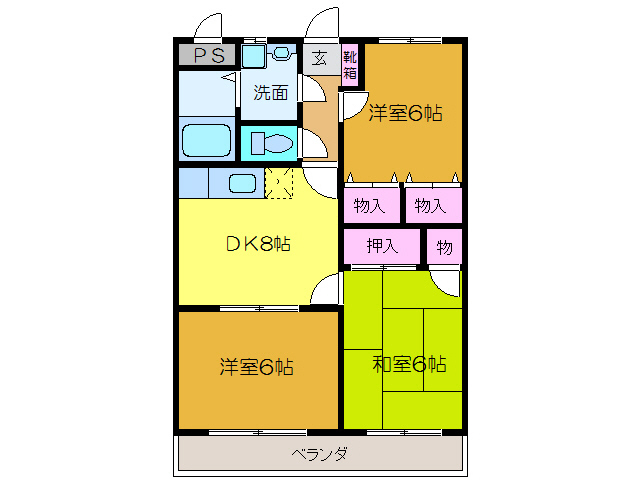 エスポワール・大洲の間取り