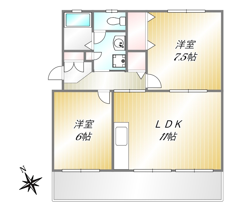 ポプラヶ丘コープ6号棟_間取り_0