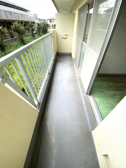 バルコニー　実際のお部屋