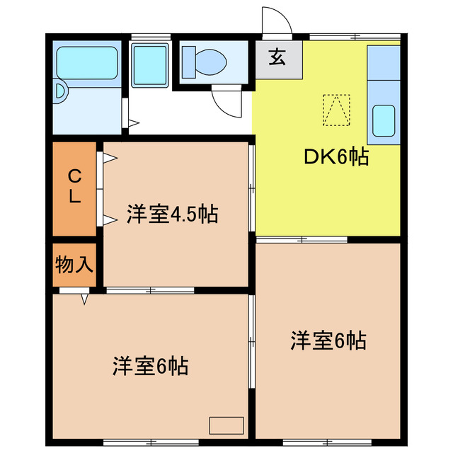 エントピア吉田C_間取り_0