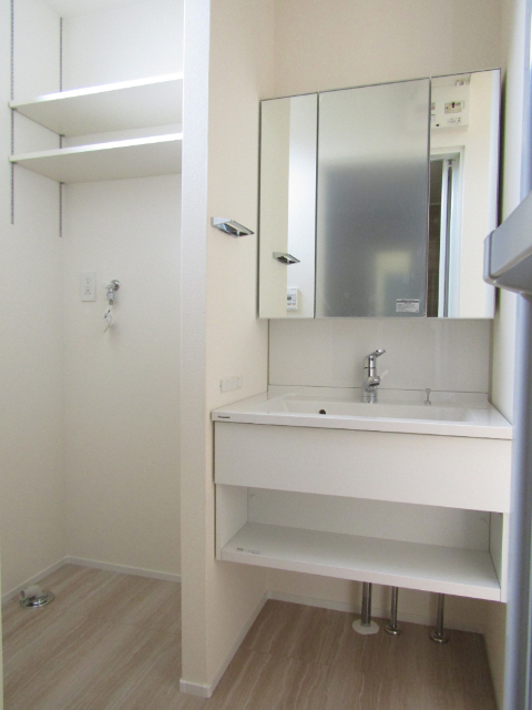 洗面設備　建築中イメージです