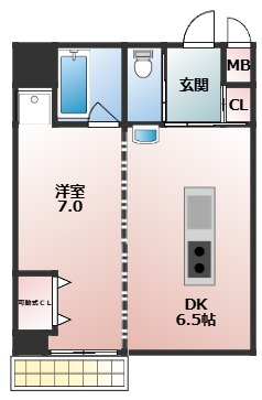 デザイナーズマンションWANARIの間取り写真