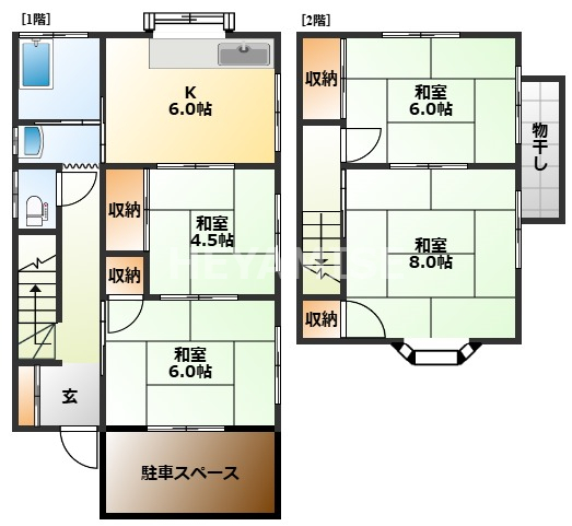 白木町戸建ての間取り写真