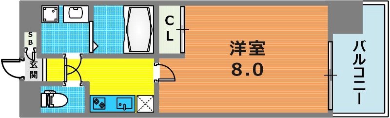 ウエンズ神戸の間取り写真
