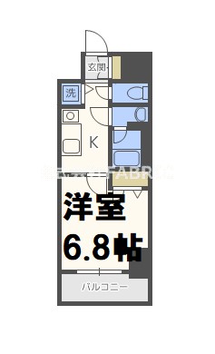 LAV心斎橋WESTの間取り写真