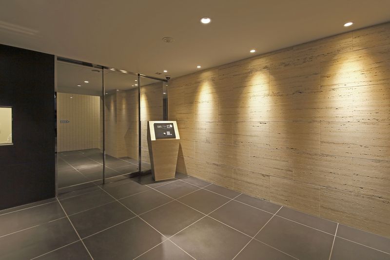 セキュリティ　建物の内部です