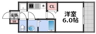 プレサンス松屋町ファステの間取り写真