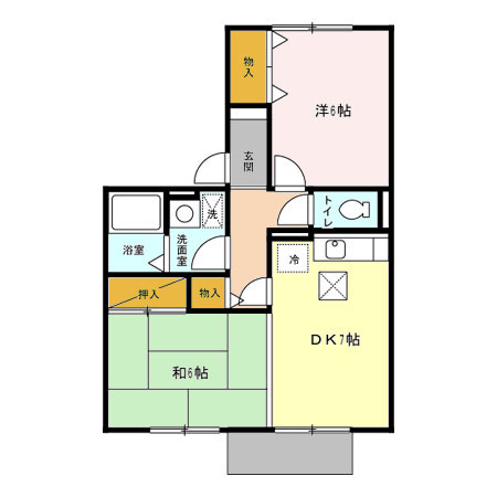 ビューテラスハイム　壱番館の間取り