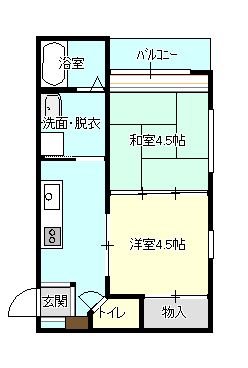 アメニティヒルズ　A棟の間取り