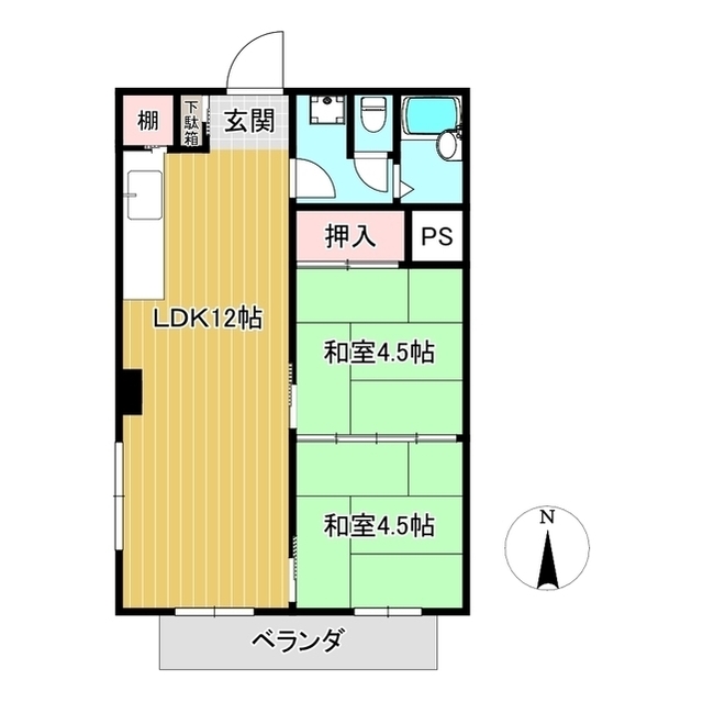 カルム津山ビルの間取り