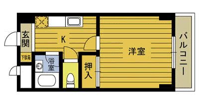 スカイコート大分の間取り