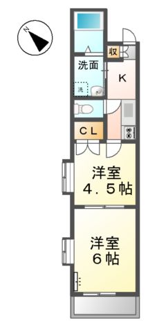 コーポロトIIの間取り