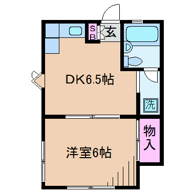 フラット谷戸Ａの間取り