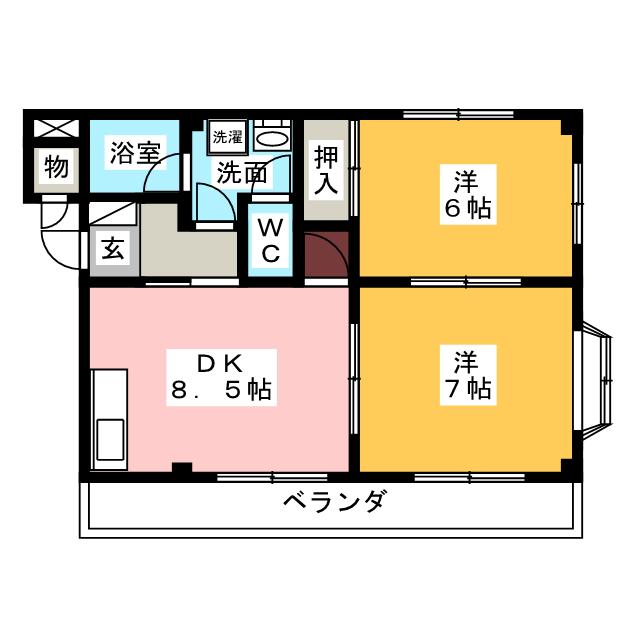 サンハウス　IIの間取り