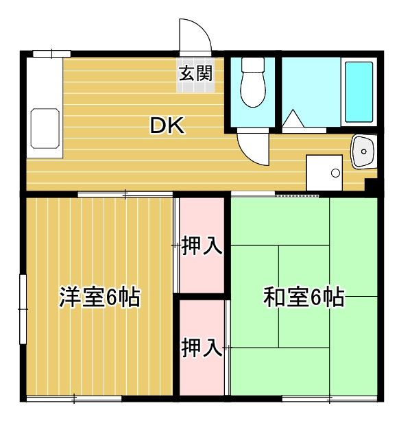 イーストハイツの間取り