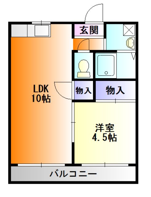 ニューバレイＢの間取り