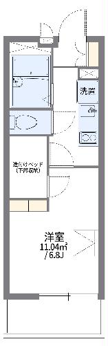 レオパレス馬野浦上マンションの間取り