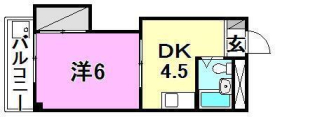 松山市余戸南のマンションの間取り