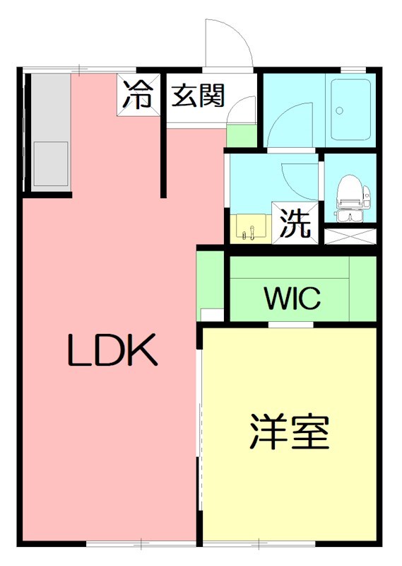 小田原市田島のアパートの間取り