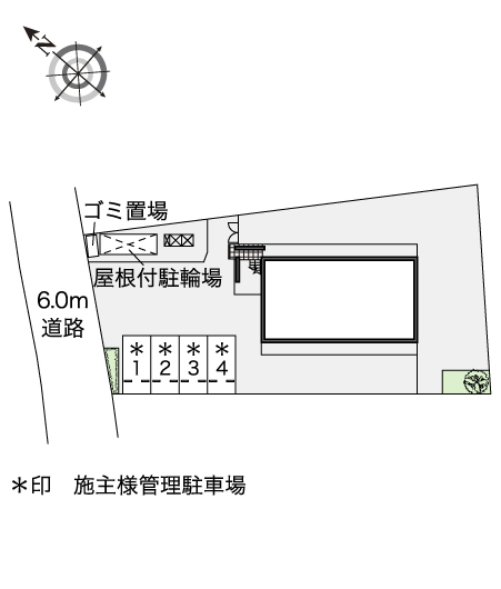 【鹿児島市郡元のマンションの駐車場】